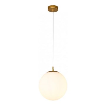 Redo 01-3153 - Luster na lanku BOWLING 1xE27/42W/230V zlatá