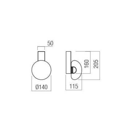 Redo 01-3239 - LED Nástenné svietidlo SINCLAIR LED/6,5W/230V CRI 93 IP21 zlatá