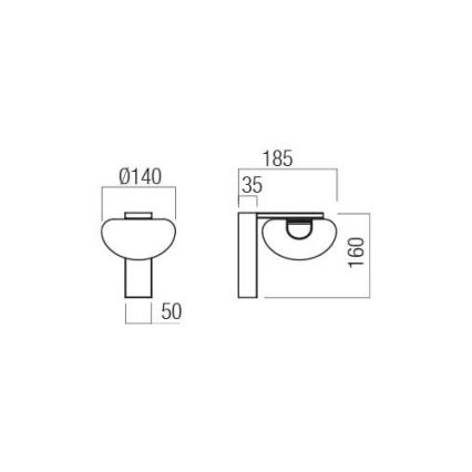 Redo 01-3241 - LED Nástenné svietidlo SINCLAIR LED/6,5W/230V CRI 93 IP21 zlatá