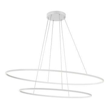 Redo 01-3342 - LED stmievateľný luster na lanku LEO LED/115W/230V 3000/4000K CRI 90 60x130 cm biela