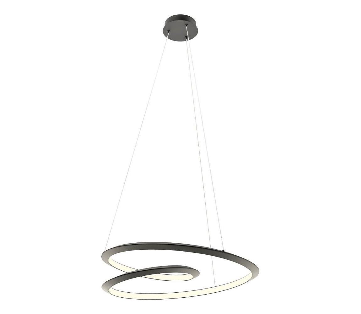 Redo 01-3378 - stmievateľný LED luster na lanku STORM LED/60W/230V, čierny 01-3378