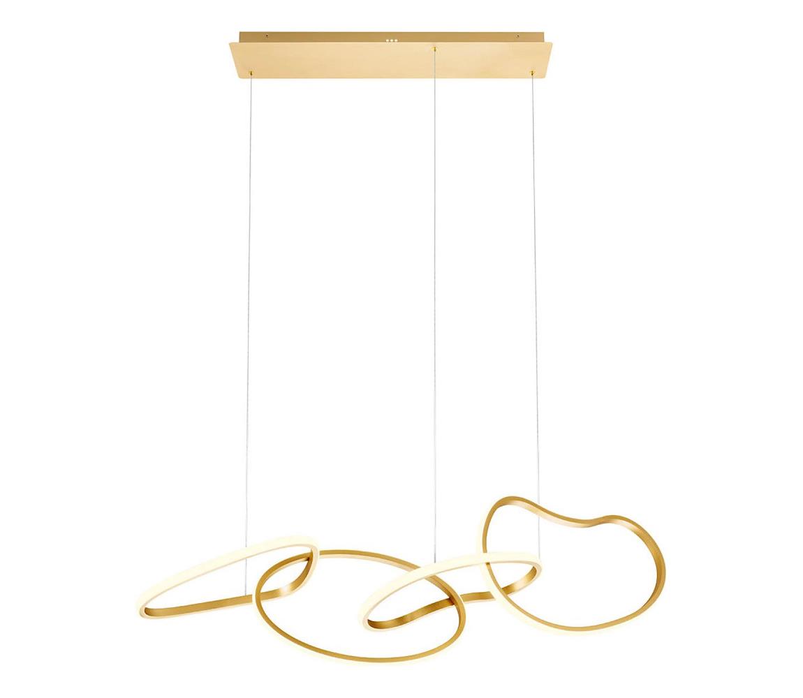 Redo 01-3389 - stmievateľný LED luster na lankách BIAS LED/90W/230V zlatý 01-3389