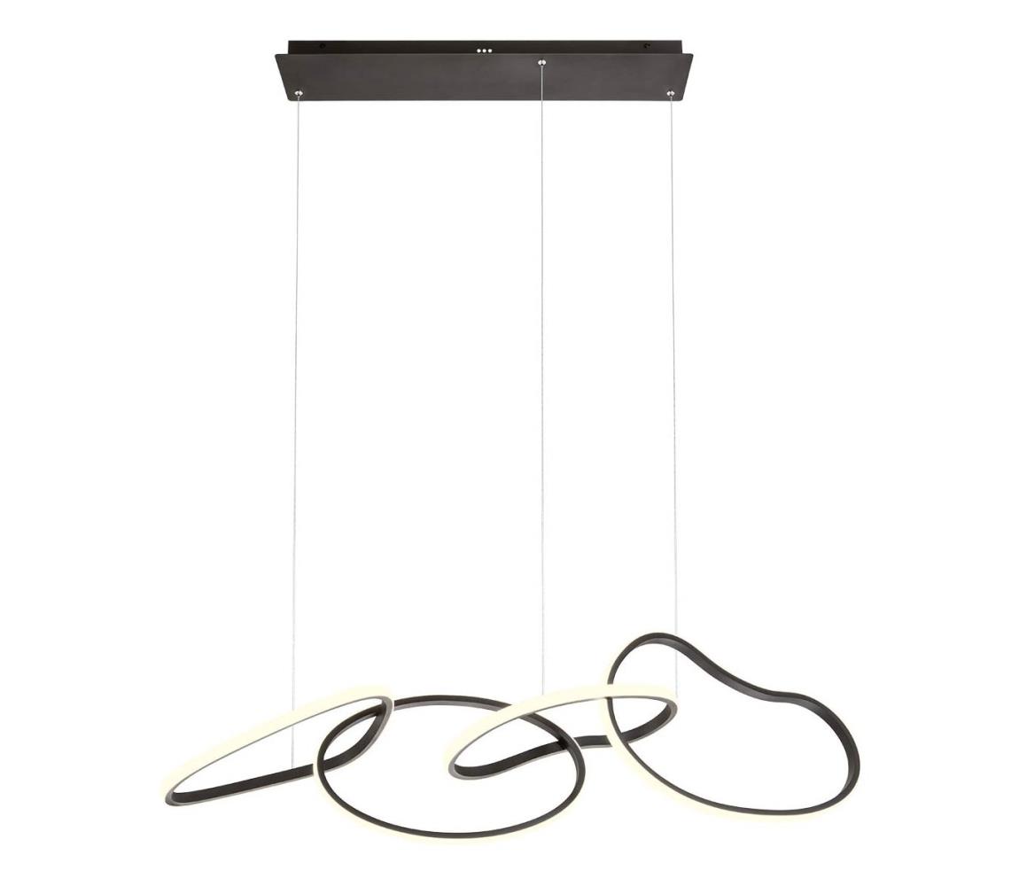 Redo 01-3390 - LED stmievateľný luster na lanku BIAS LED/90W/230V čierny 01-3390