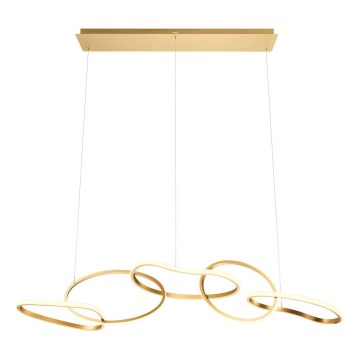 Redo 01-3392 - stmievateľný LED luster na lane BIAS LED/120W/230V 3000/4500/6500K CRI 90 zlatý