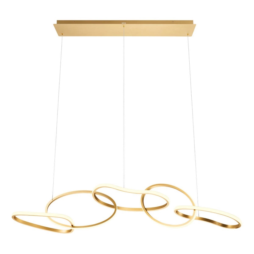 Redo 01-3392 - stmievateľný LED luster na lane BIAS LED/120W/230V 3000/4500/6500K CRI 90 zlatý