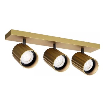 Redo 01-3405 - Bodové svietidlo DELPHI 3xGU10/7W/230V zlaté