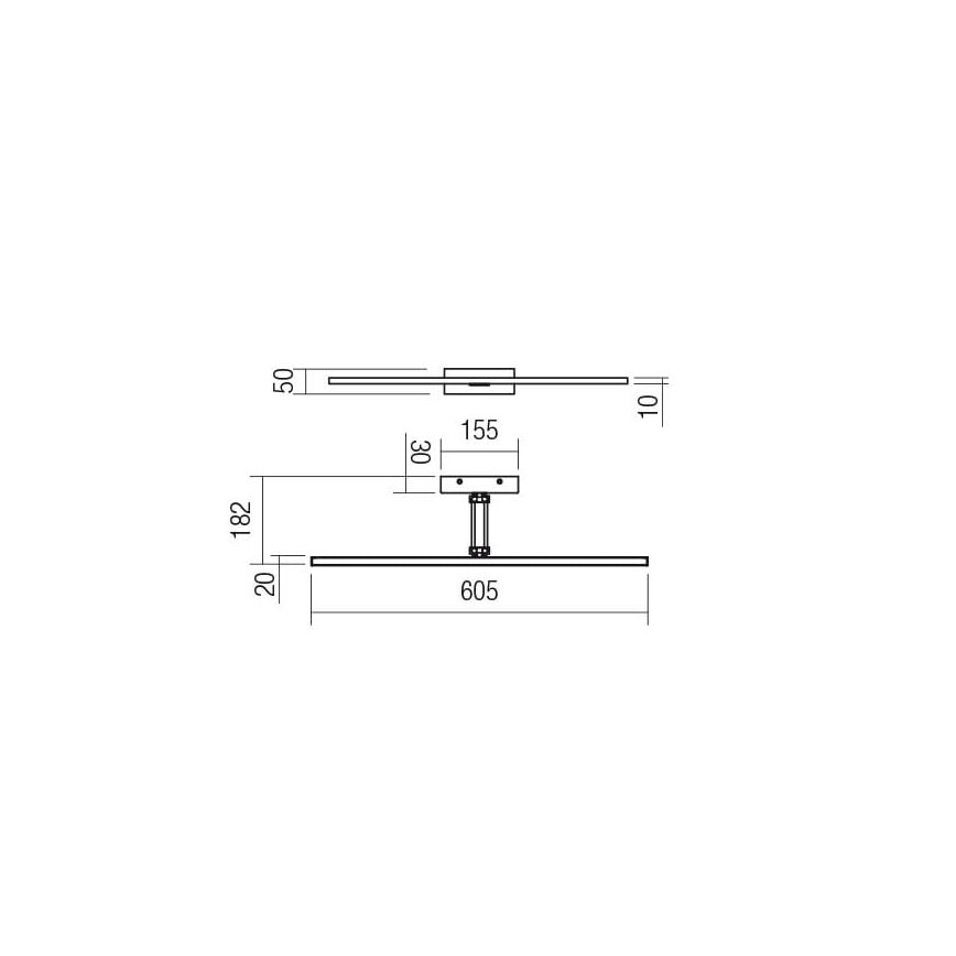 Redo 01-3462 - LED Obrazové svietidlo LINEAR LED/8W/230V 60,5 cm CRI 92 biela