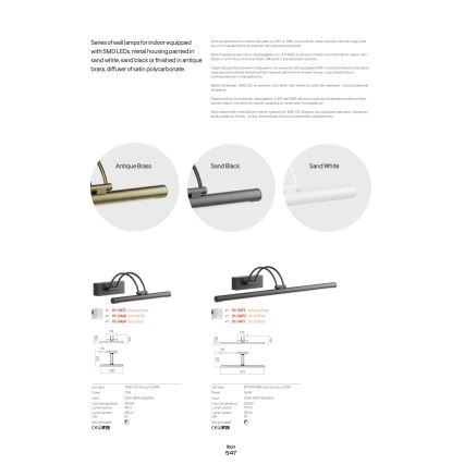 Redo 01-3470 - LED Obrazové svietidlo IKON LED/16,4W/230V 61,5 cm CRI 92 biela