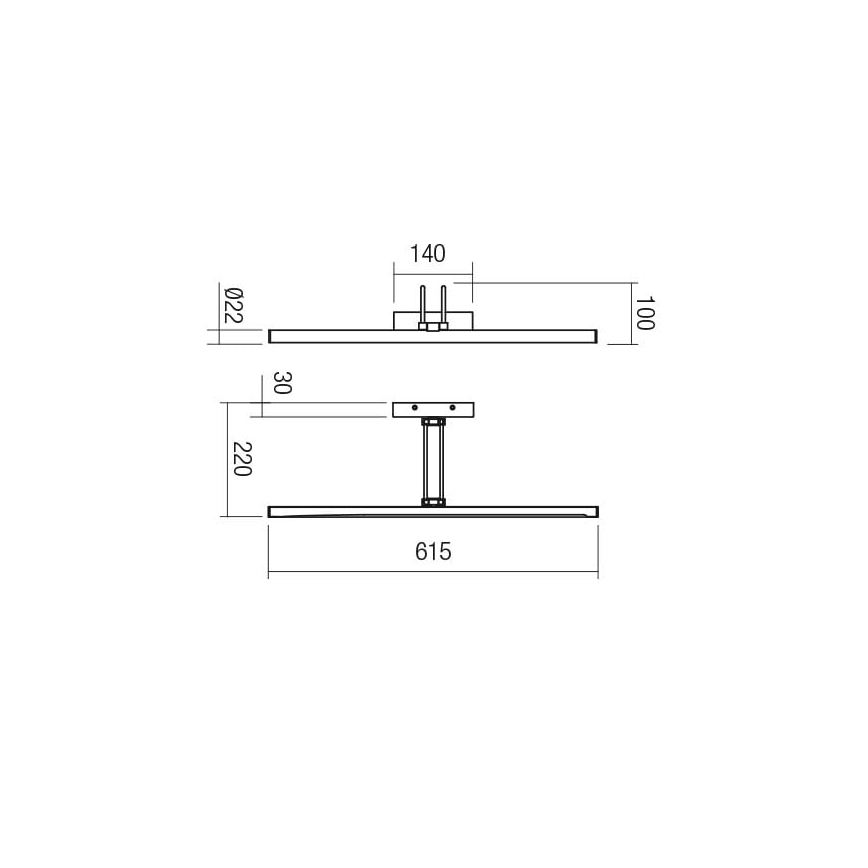 Redo 01-3470 - LED Obrazové svietidlo IKON LED/16,4W/230V 61,5 cm CRI 92 biela