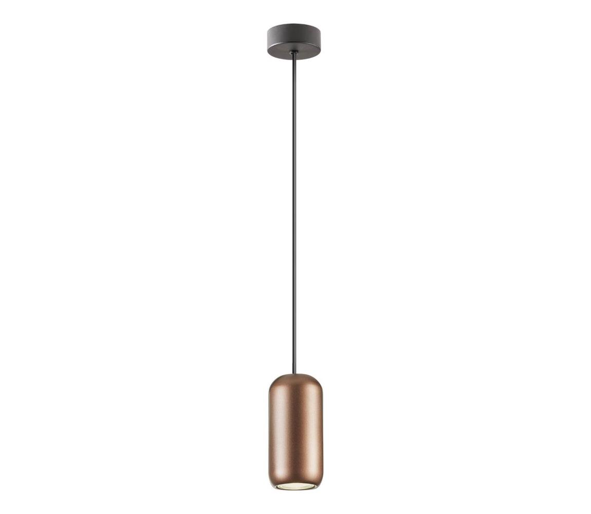 Redo Redo 01-3476 - Luster na lanku BOOM 1xGU10/10W/230V pr. 7,6 cm hnedá 