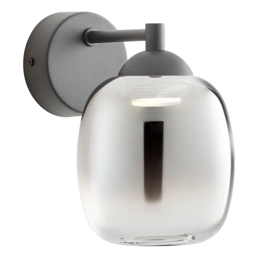 Redo 01-3483 - LED nástenné svietidlo KHADI LED/6W/230V CRI 90 čierne/dymové