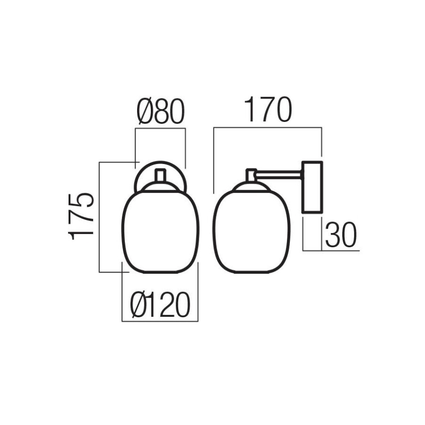 Redo 01-3483 - LED nástenné svietidlo KHADI LED/6W/230V CRI 90 čierne/dymové