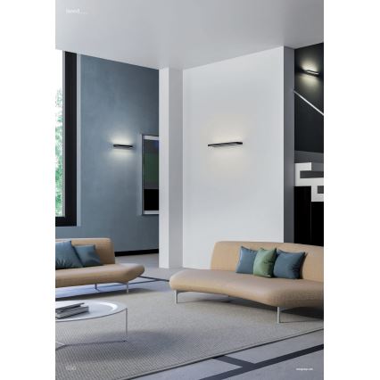 Redo 01-3553 - LED Nástenné svietidlo SEED LED/15W/230V čierna