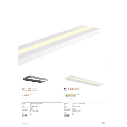 Redo 01-3554 - LED Nástenné svietidlo SEED LED/30W/230V biela