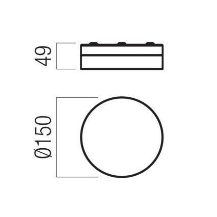 Redo 01-3725 - LED Kúpeľňové stropné svietidlo FRISBI LED/8W/230V pr. 15 cm CRI 90 IP44 lesklý chróm