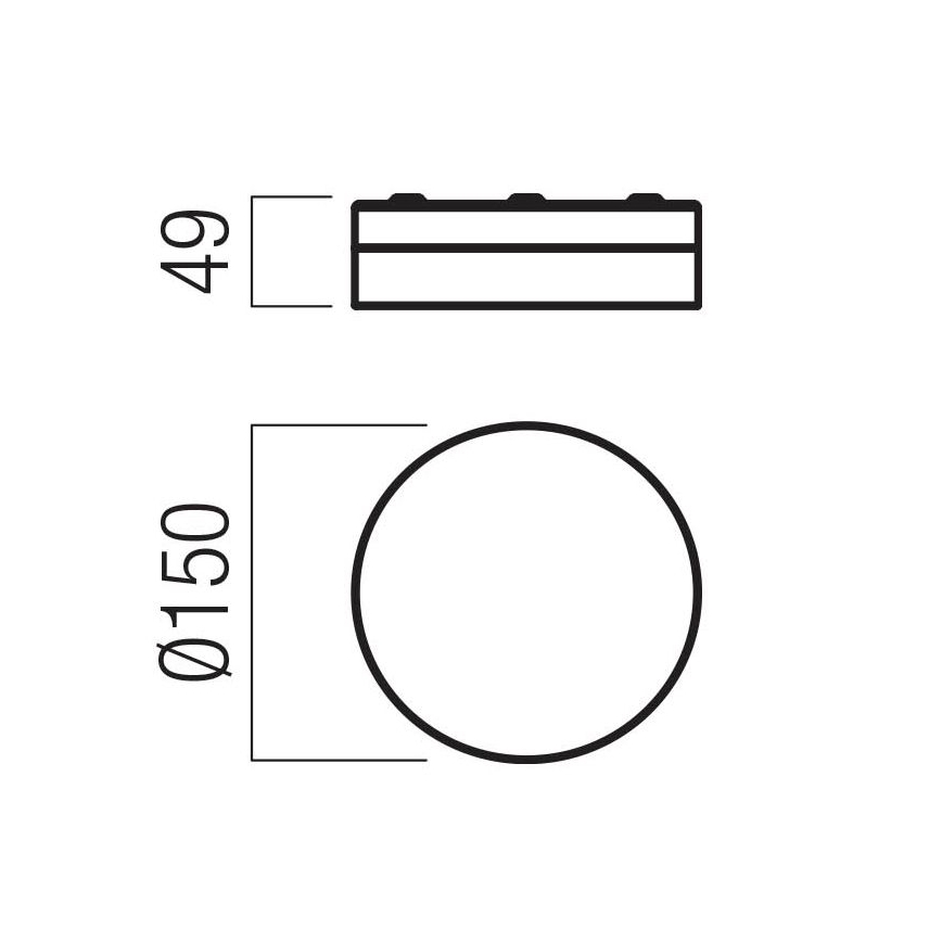 Redo 01-3725 - LED Kúpeľňové stropné svietidlo FRISBI LED/8W/230V pr. 15 cm CRI 90 IP44 lesklý chróm