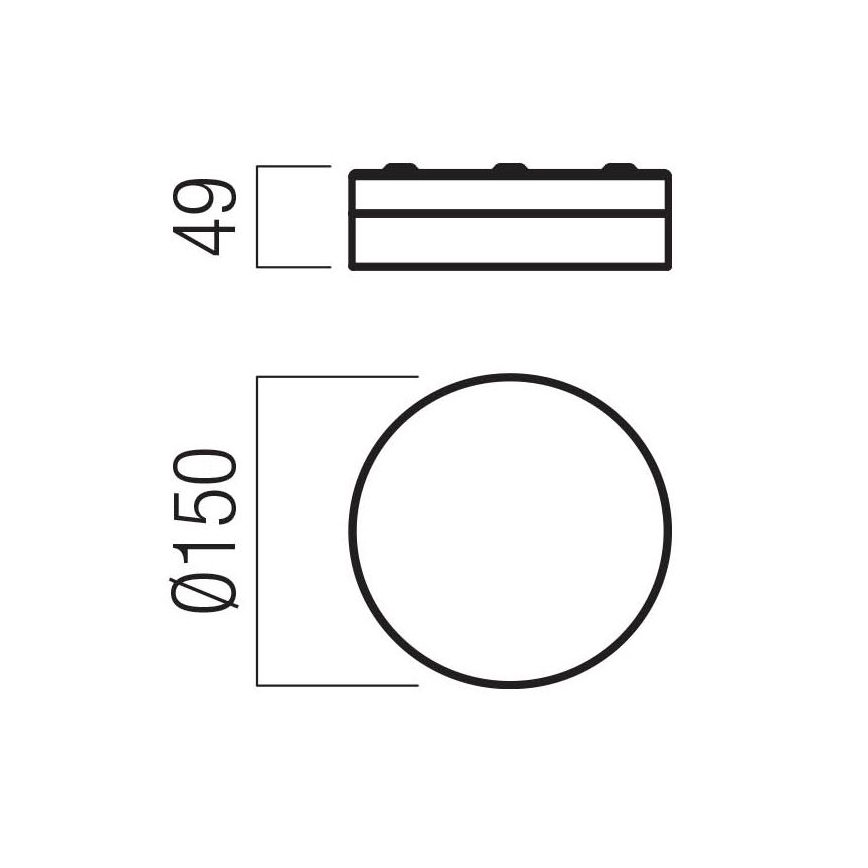 Redo 01-3729 - LED Kúpeľňové stropné svietidlo FRISBI LED/8W/230V pr. 15 cm CRI 90 IP44 biela
