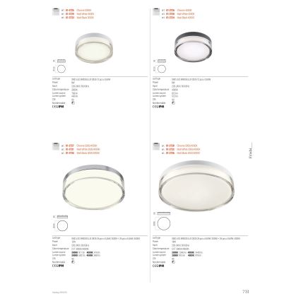Redo 01-3733 - LED Kúpeľňové stropné svietidlo FRISBI LED/8W/230V pr. 15 cm CRI 90 IP44 čierna