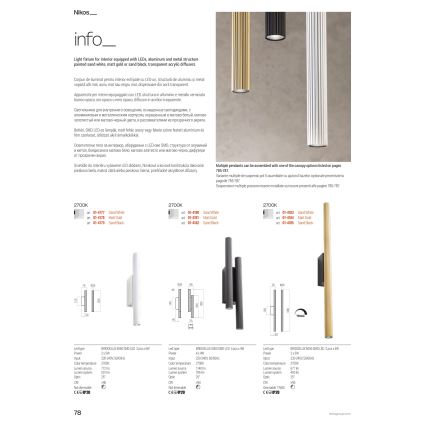 Redo 01-3858 - LED závesný luster NIKOS LED/8W/230V CRI 90 priem. 6 cm čierna