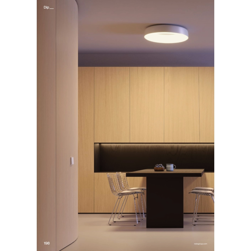Redo 01-3940 - LED stropné svietidlo DIP LED/30W/230V 2700/3000/4000/5000/6500K CRI 90 priemer 48,6 cm biela