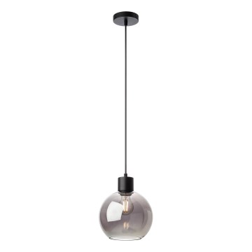 Redo 01-4045 - Luster na lanku ATLANTIS 1xE27/42W/230V pr. 20 cm čierna
