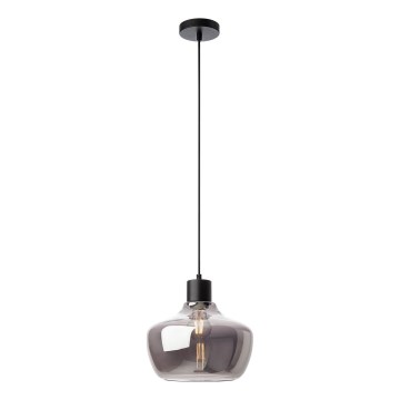 Redo 01-4046 - Luster na lanku ATLANTIS 1xE27/42W/230V pr. 26 cm čierna