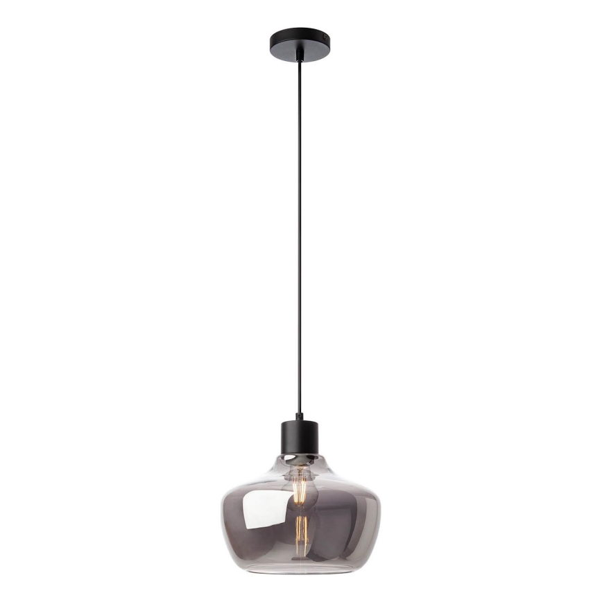Redo 01-4046 - Luster na lanku ATLANTIS 1xE27/42W/230V pr. 26 cm čierna