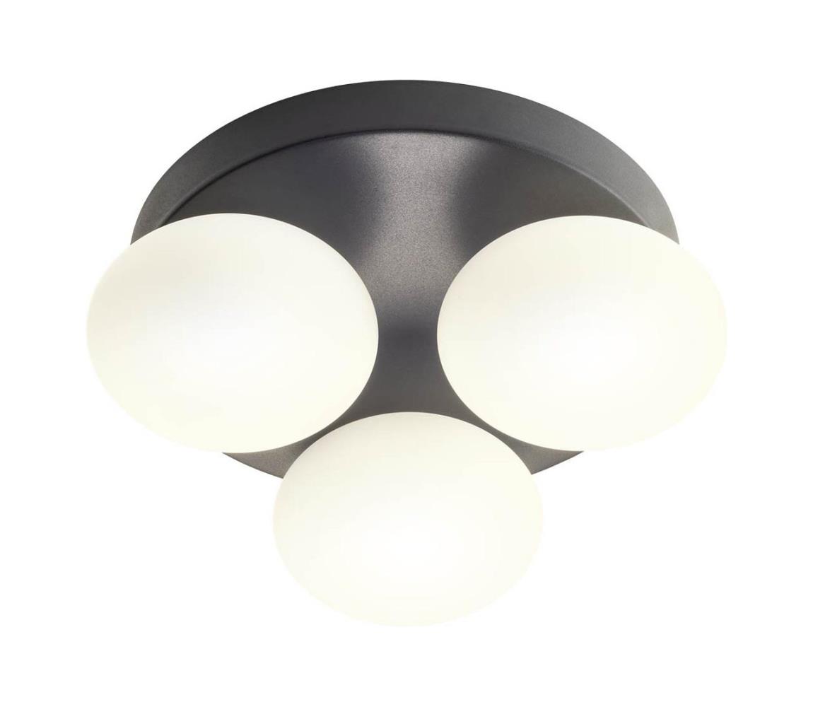 Redo 01-4308 - LED Kúpeľňové stropné svietidlo OVUM 3xLED/5W/230V IP44 čierne 01-4308