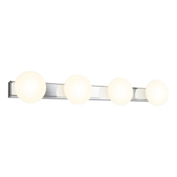 Redo 01-4309 - LED kúpeľňové stropné svietidlo OVUM 4xLED/5W/230V 3000/4000K CRI 90 IP44 biela/lesklý chróm