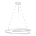 Redo 01-4363 - LED stmievateľný luster na lanku TORSION LED/60W/230V 2700/3000/4000K CRI 90 pr. 75,2 cm biela
