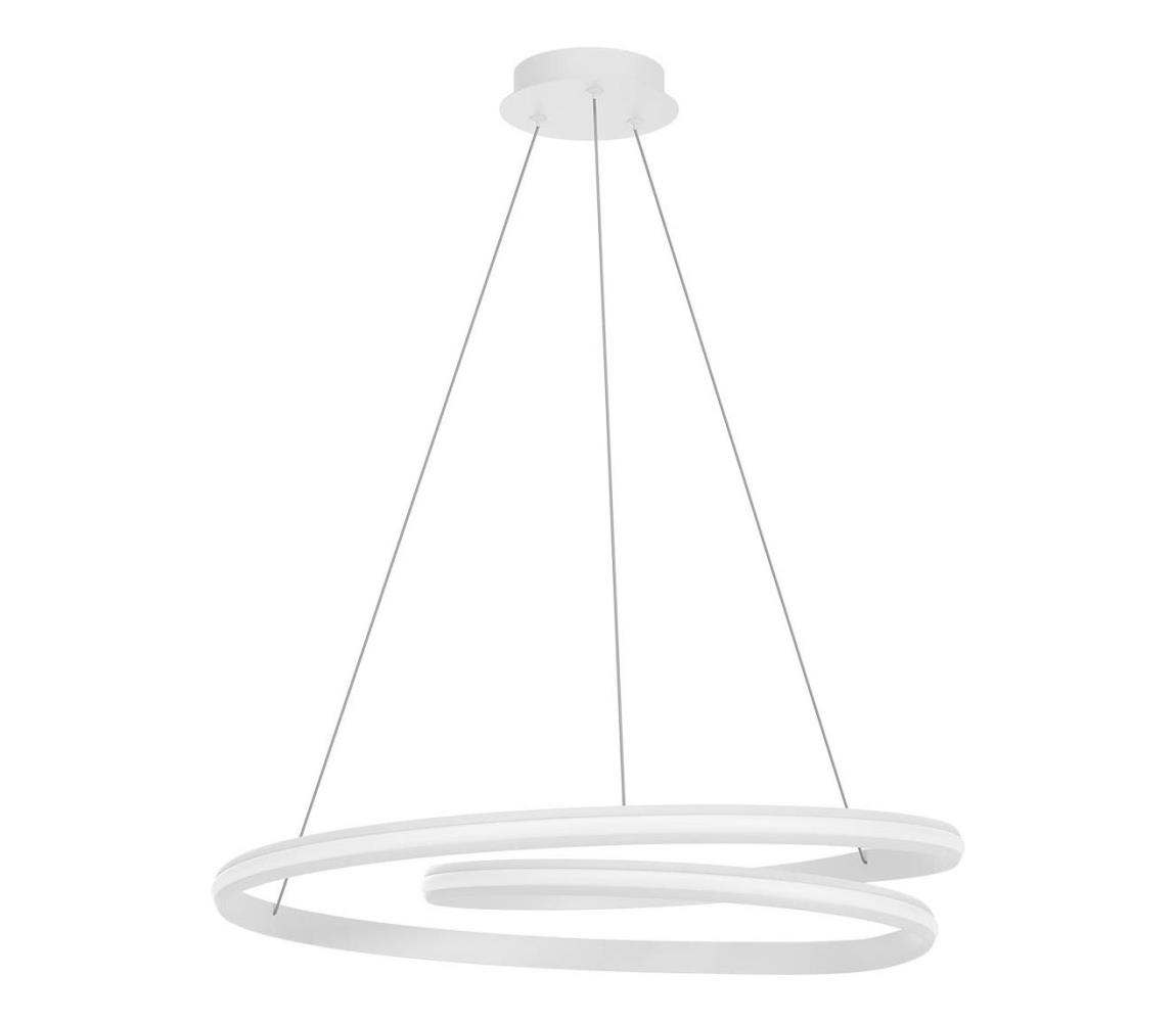 Redo 01-4363 - LED stmievateľný závesný luster na lanku TORSION LED/60W/230V biela 01-4363