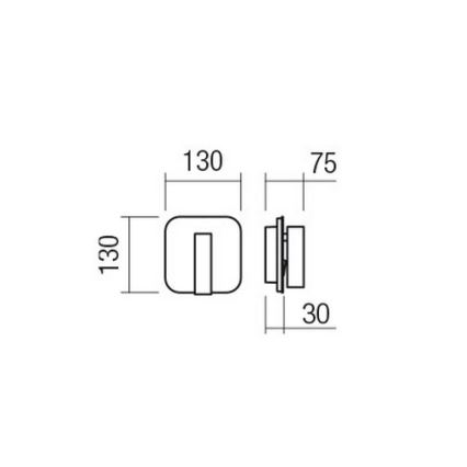 Redo 01-4473 - LED Nástenné svietidlo QUDA LED/6W/230V + LED/3W CRI 90 bronzové