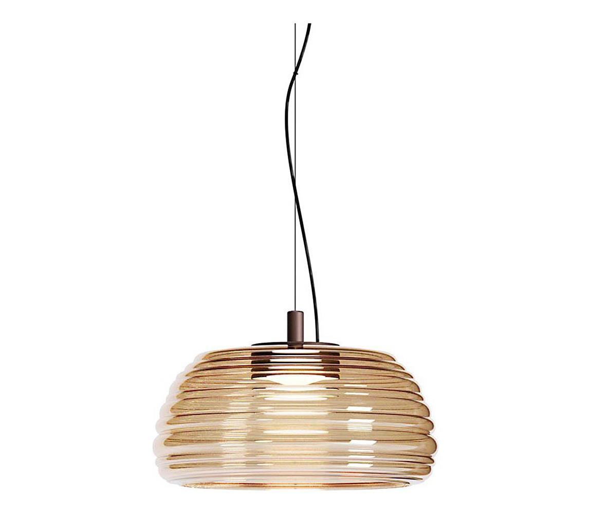 Redo 01-4540 - LED Stmievateľný závesný luster na lane ONDULA LED/12W/230V béžová/dymová 01-4540