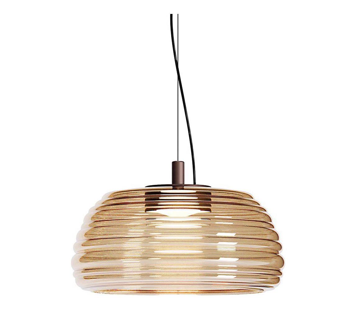 Redo 01-4542 - LED stmievateľný luster na lane ONDULA LED/16W/230V béžová/dymová 01-4542