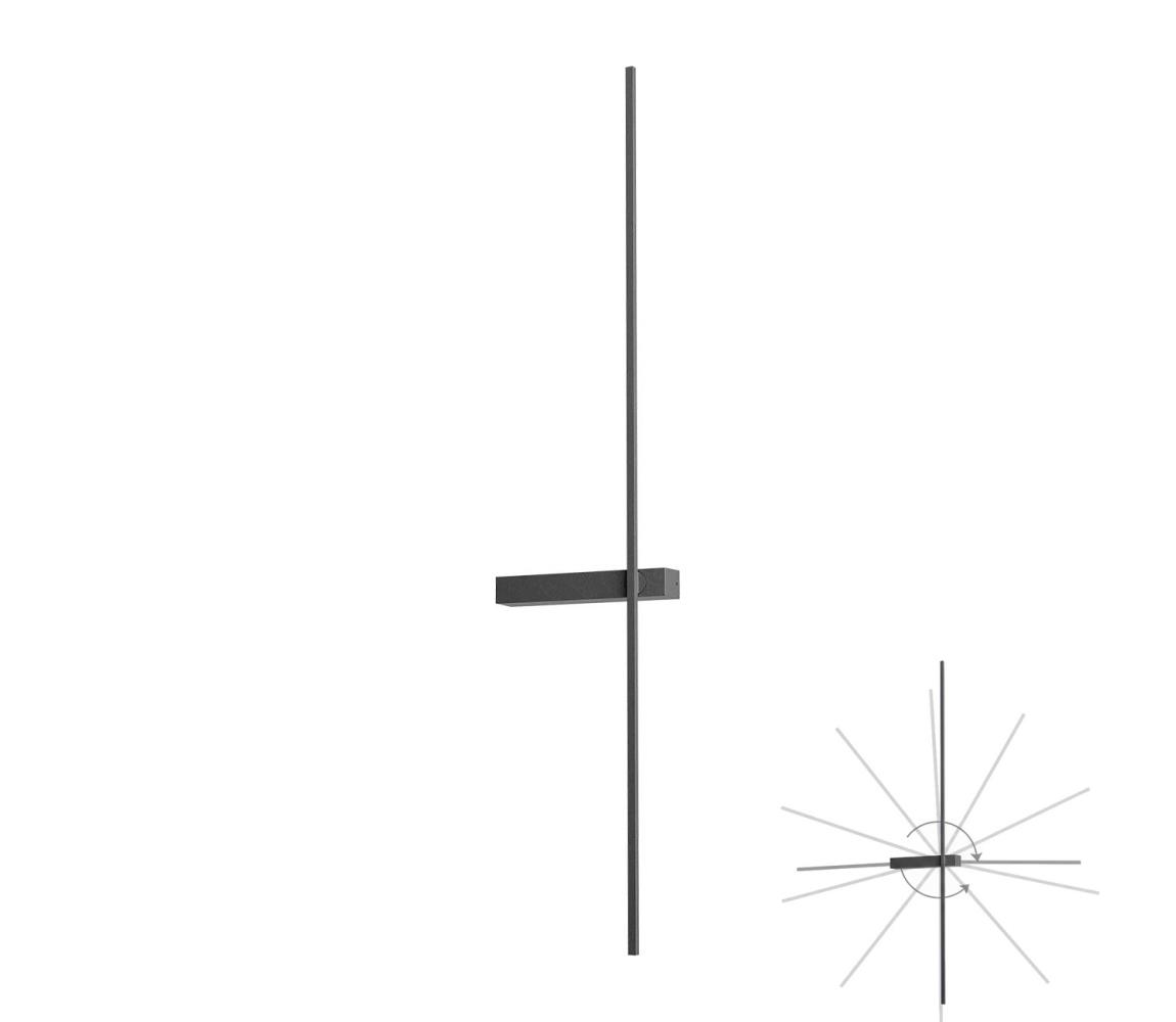 Redo 01-4675 - LED Nástenné svietidlo TANGENT LED/9W/230V CRI 90 čierne 01-4675