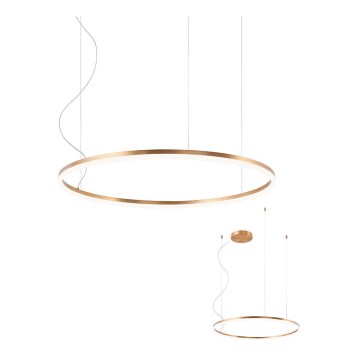 Redo 01-4877 - LED stmievateľný luster na lanku ORBIT LED/55W/230V 2700/3000K bronz