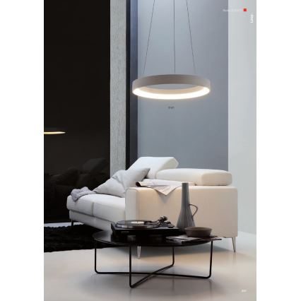 Redo 01-672 - LED Luster na lanku LOOP LED/48W/230V pr. 60 cm biela