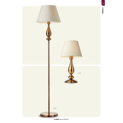 Redo 02-713 - Stolná lampa FABIOLA 1xE27/28W/230V