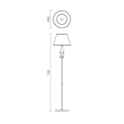 Redo 02-714 - Stojacia lampa FABIOLA 1xE27/42W/230V