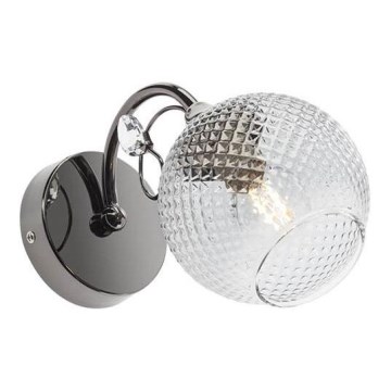 Redo 02-969 - Nástenná lampa ASPERA 1xE14/28W/230V čierna