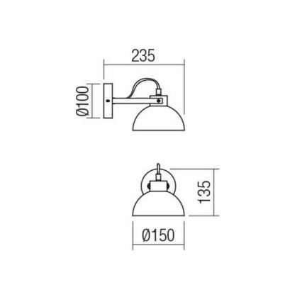 Redo 04-511 - Detské nástenné svietidlo EOLO 1xE27/42W/230V