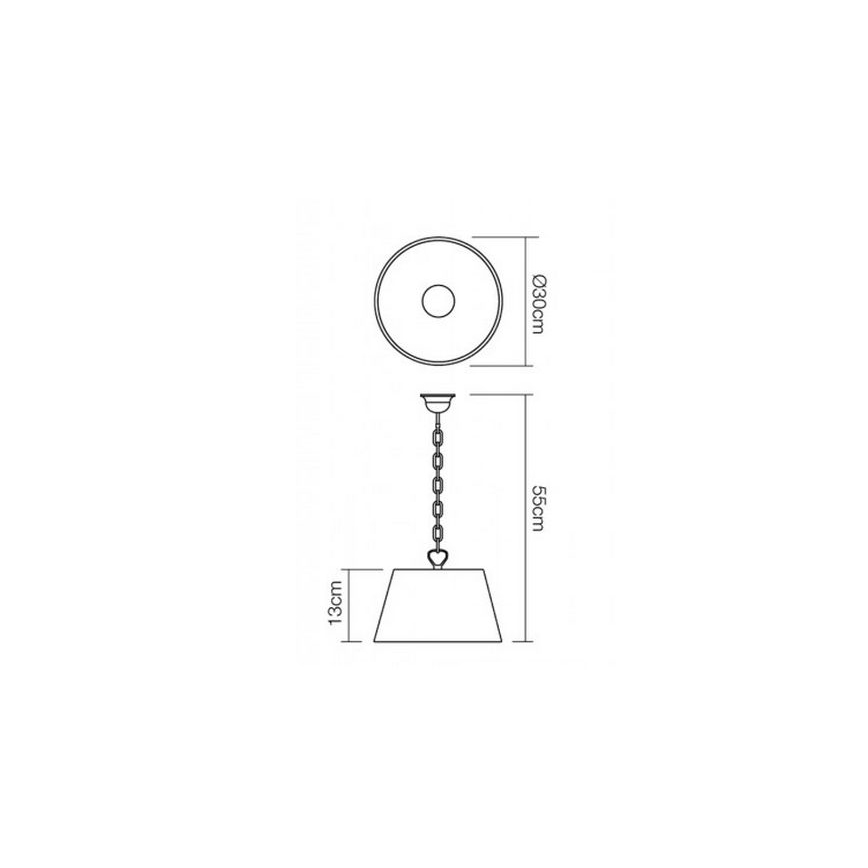 Redo 05-644 - Luster na reťazi ISIS 1xE27/42W/230V
