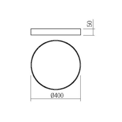 Redo 05-931 - LED Stropné svietidlo KNOB LED/36W/230V 3000K-6500K 40 cm biela