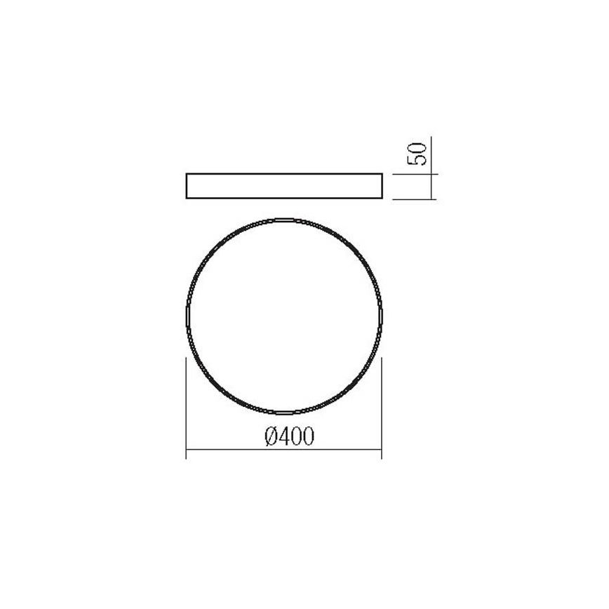 Redo 05-932 - LED Stropné svietidlo KNOB LED/36W/230V 3000K-6500K 40 cm zlatá