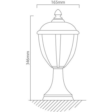 Redo 2604-3K BL - LED Vonkajšia lampa UNITE LED/6,5W/230V IP44