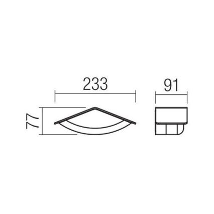 Redo 90001 - LED Vonkajšie nástenné svietidlo CHALET 1xLED/8W/230V IP54