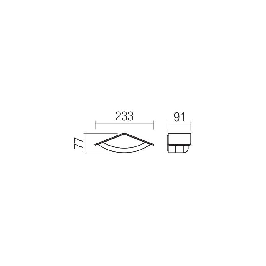 Redo 90001 - LED Vonkajšie nástenné svietidlo CHALET 1xLED/8W/230V IP54