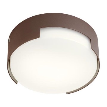 Redo 90004 - LED Vonkajšie stropné svietidlo SKOR LED/12W/230V pr. 15 cm IP54 hnedá
