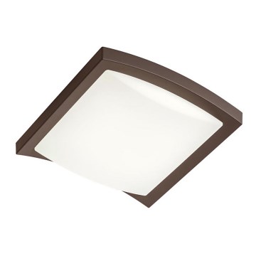 Redo 90008 - LED Vonkajšie stropné svietidlo TALLIN LED/21W/230V 24,5x24,5 cm IP54 hnedá