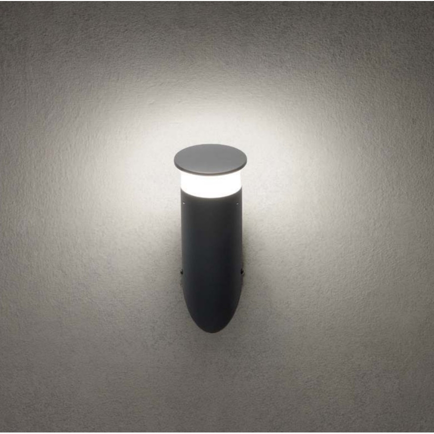 Redo 90073 - LED RGBW Vonkajšie nástenné svietidlo ALGON LED/6W/230V Wi-Fi Tuya IP65 antracit